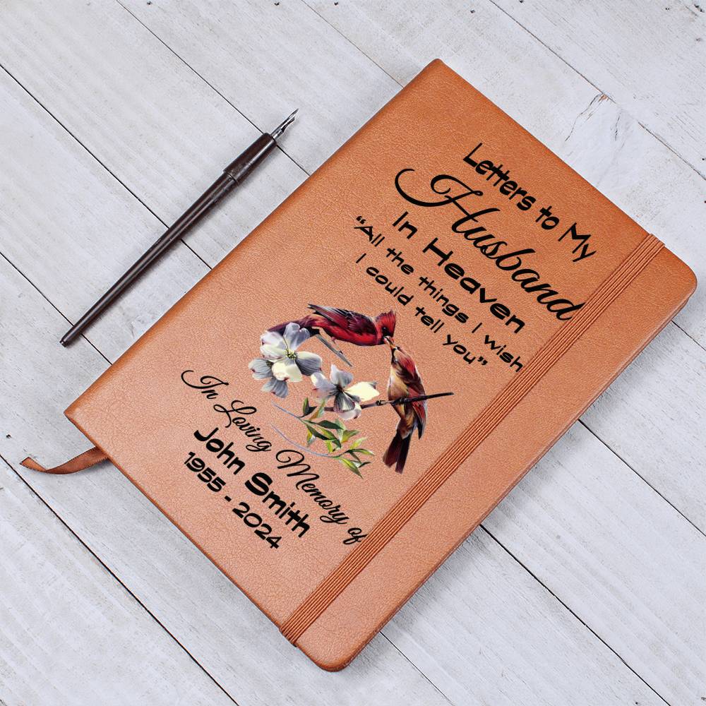 Letters to My Husband In Heaven Grief Journal / All The Things I Wish I Could Tell You
