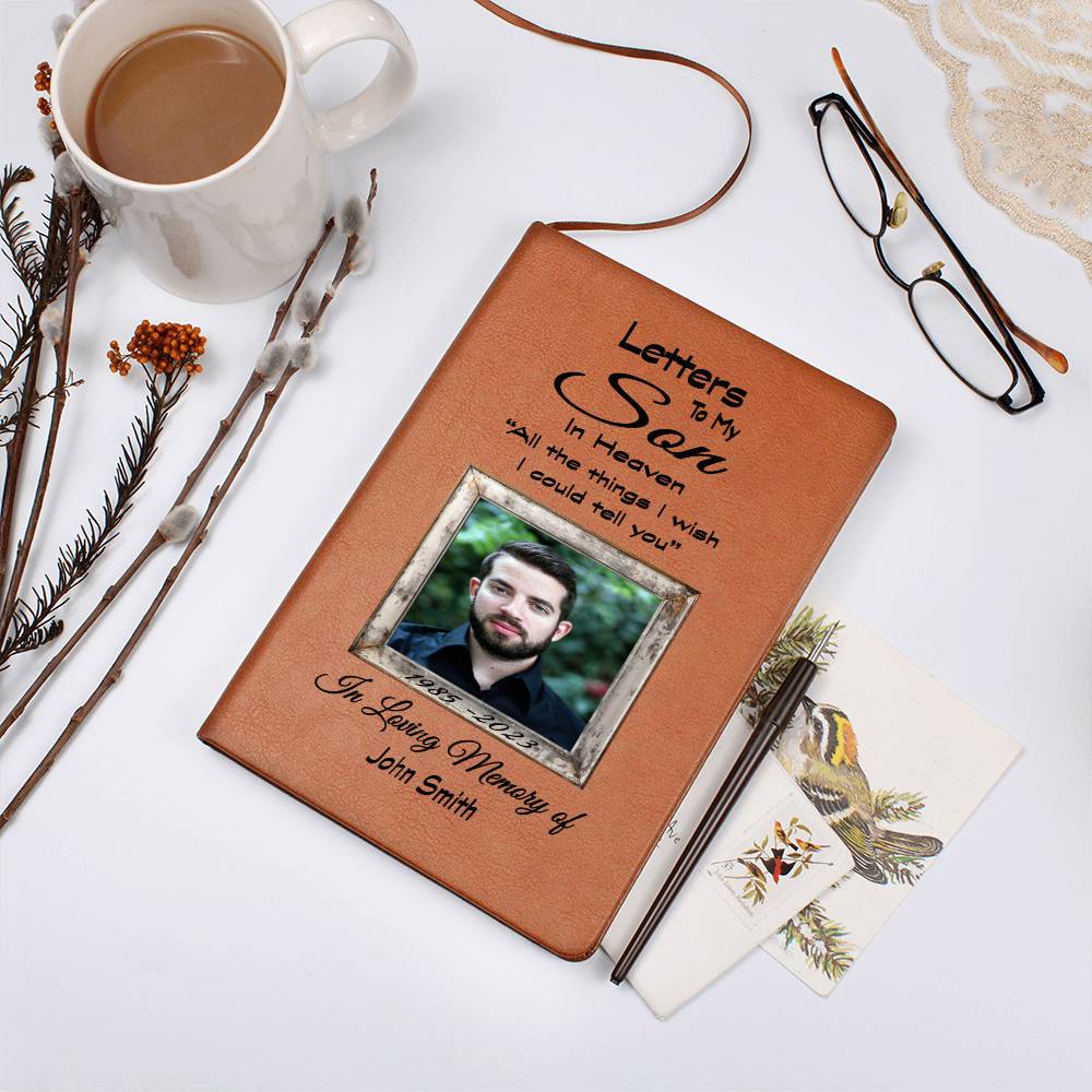 Letters to My Son Grief Journal with photo upload