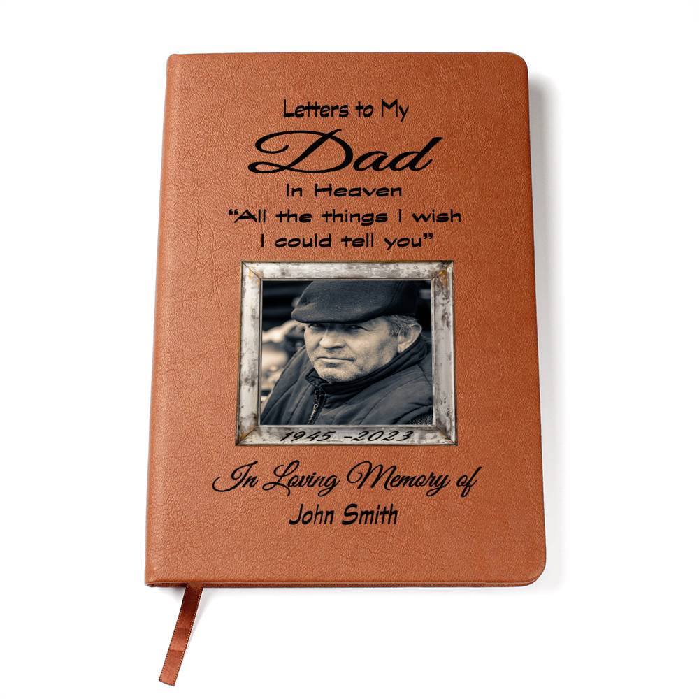 Letters To My Dad Grief Journal / Personalized Grief Journal for Son and Daughter