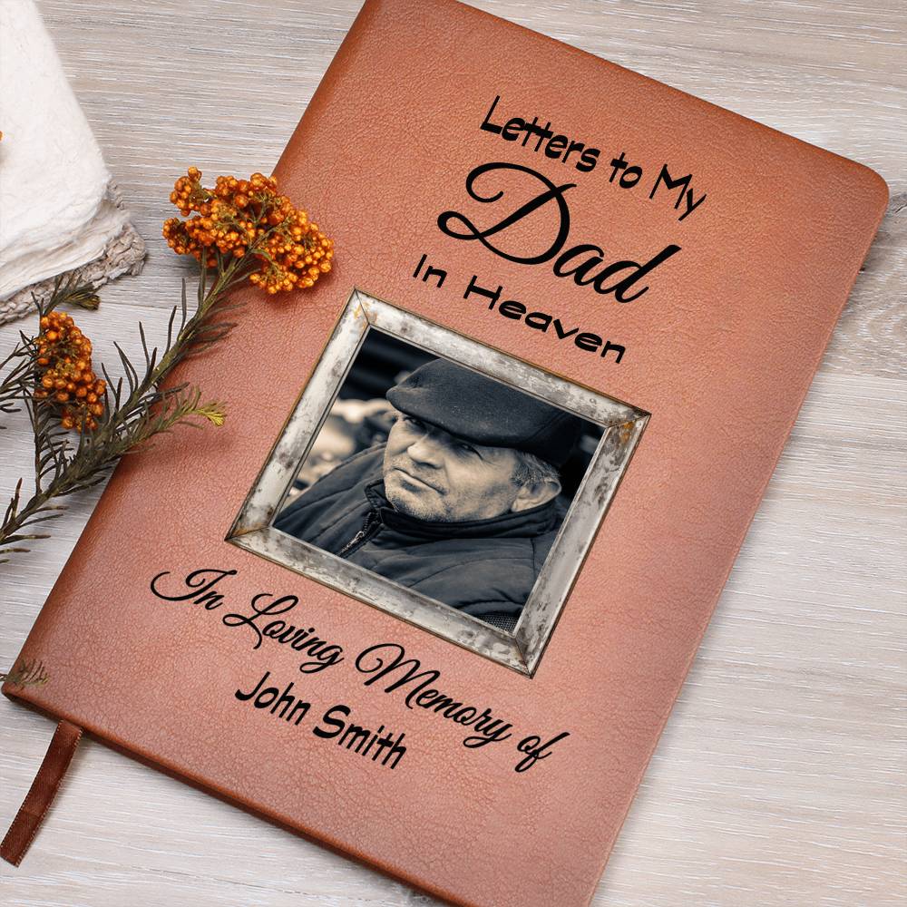 Personalized Grief Journal / Letters To My Dad In Heaven with Photo Upload