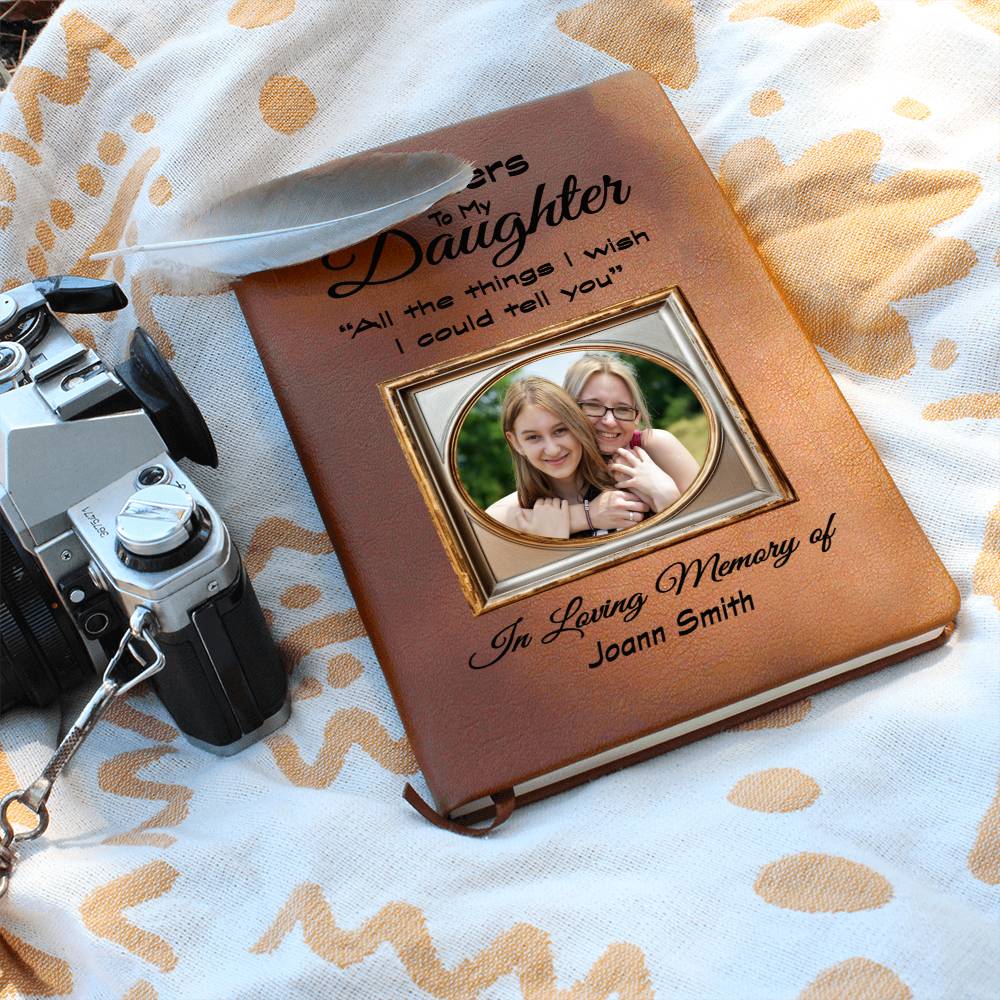 Letters To My Daughter Grief Journal with Photo Upload