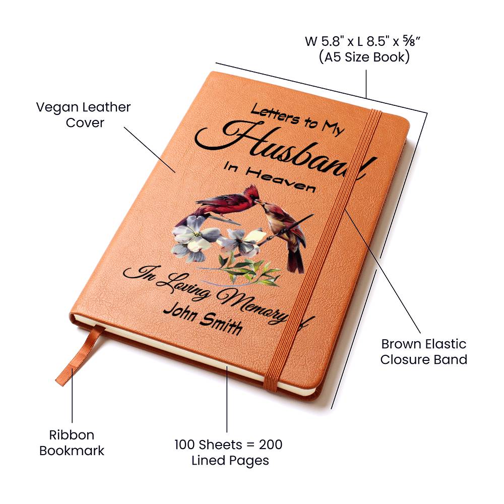 "Letters to My Husband in Heaven" Grief Journal.