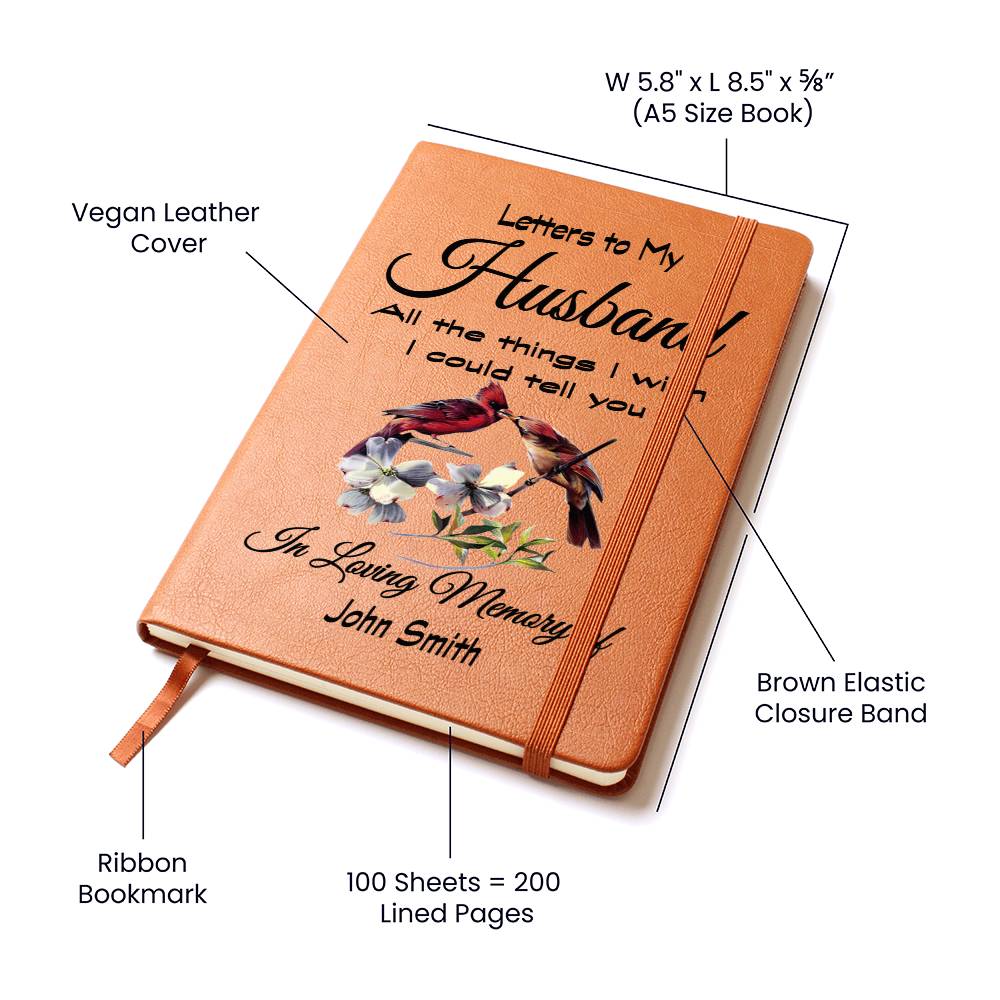 Letters To My Husband Grief Journal / All The Things I Wish I Could Tell You Bereavement Journal