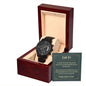 Father's Day Gift Watch, To My Dad Black Chronograph Watch
