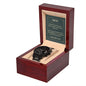 Father's Day Gift Watch, To My Dad Black Chronograph Watch