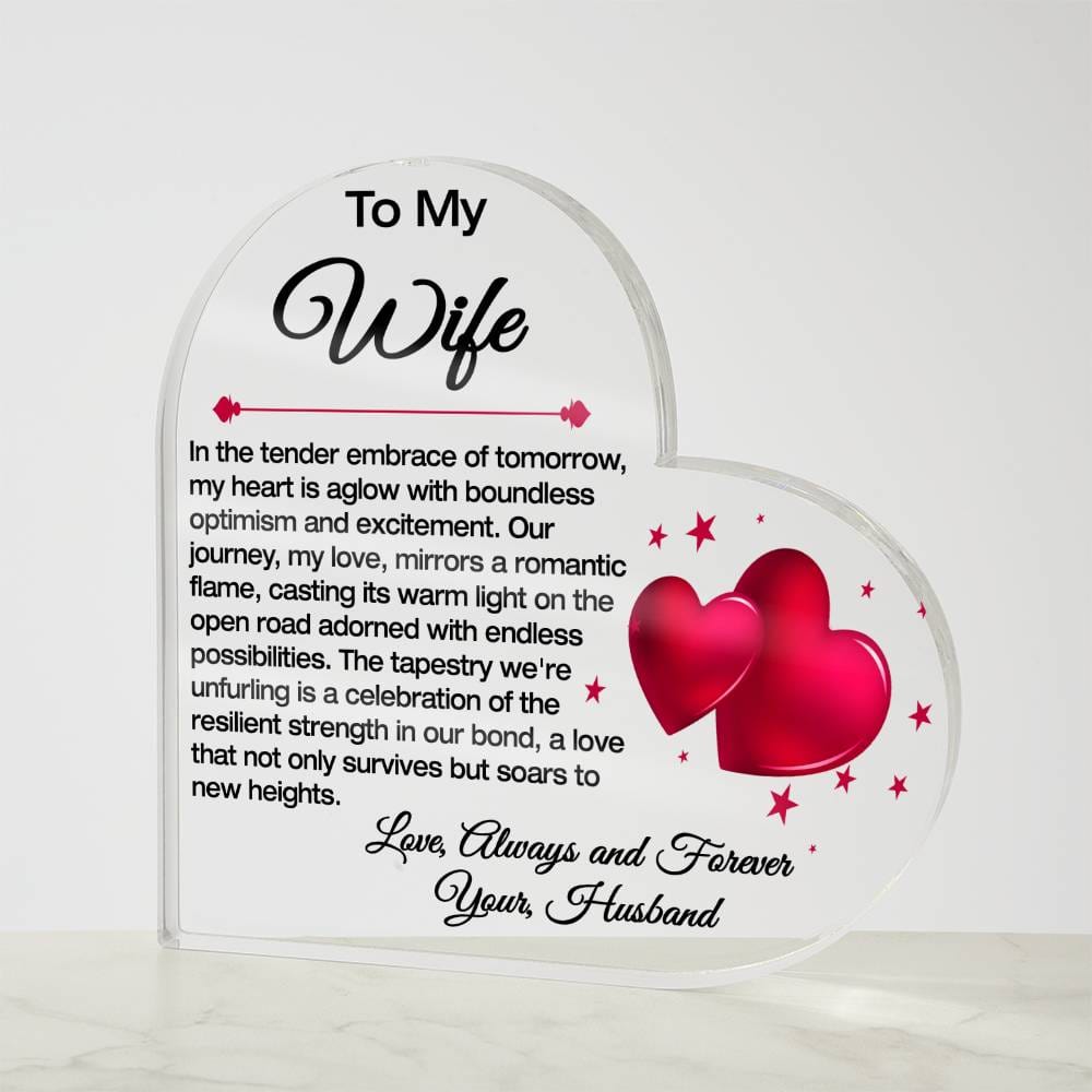 To My Wife Acrylic Heart 1