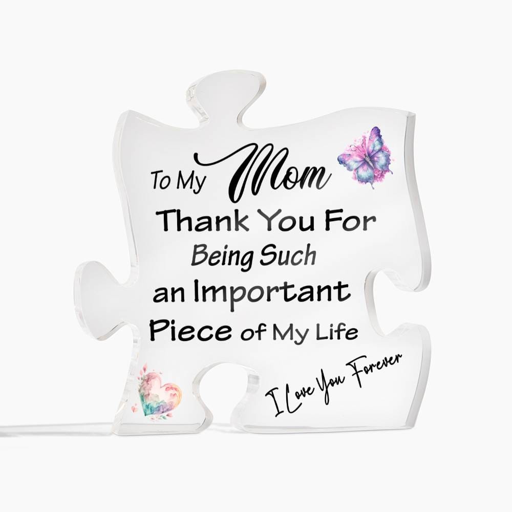 To My Mom Puzzle Acrylic Plaque