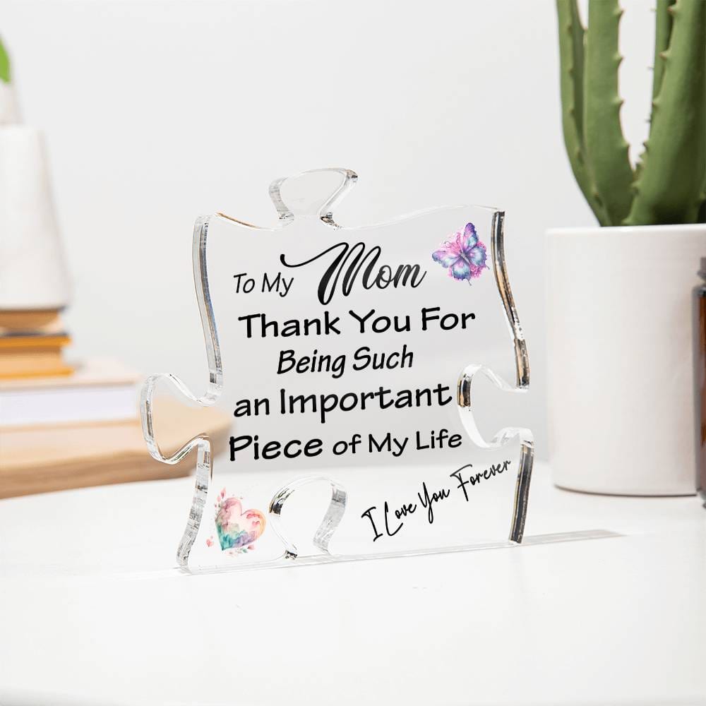To My Mom Puzzle Acrylic Plaque