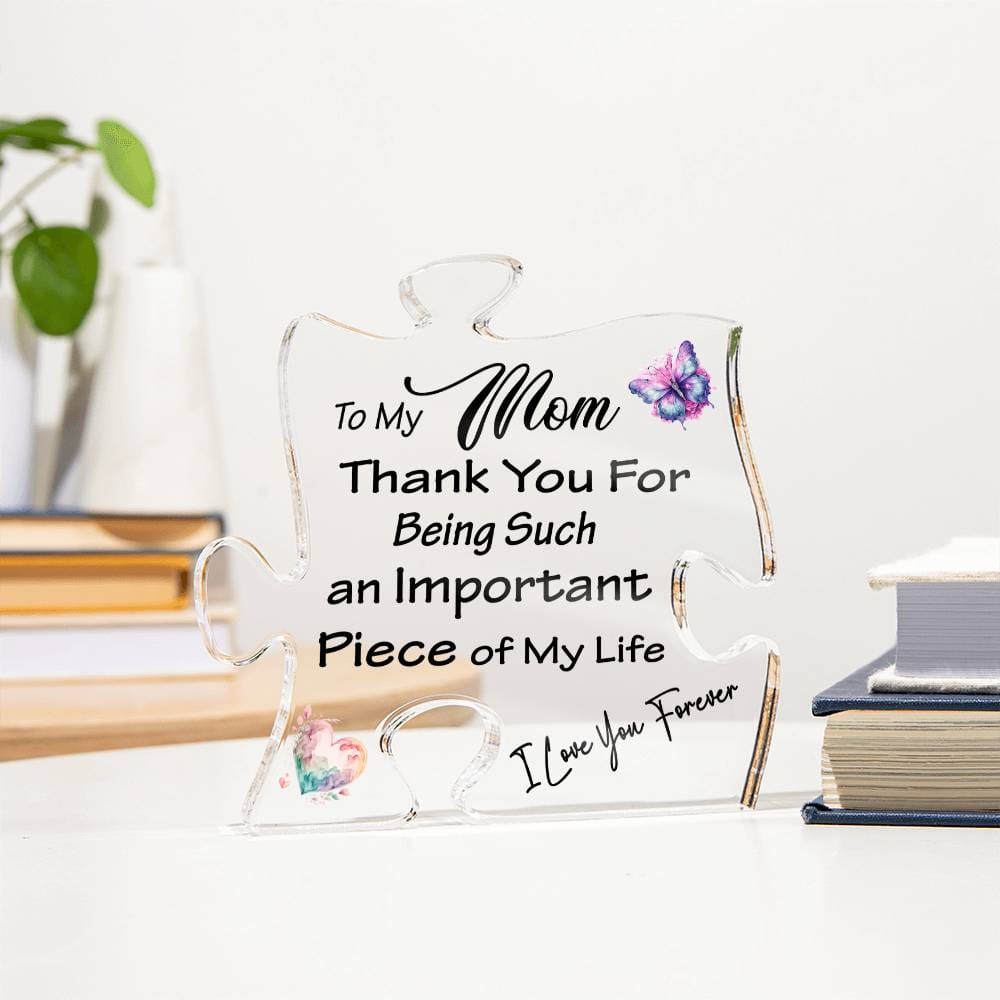 To My Mom Puzzle Acrylic Plaque