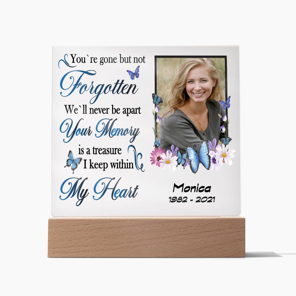 Gone but not forgotten Memorial Acrylic Plaque
