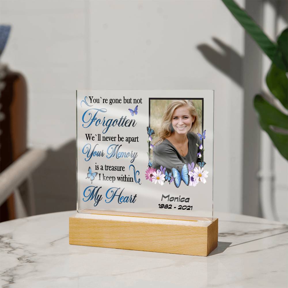 Gone but not forgotten Memorial Acrylic Plaque