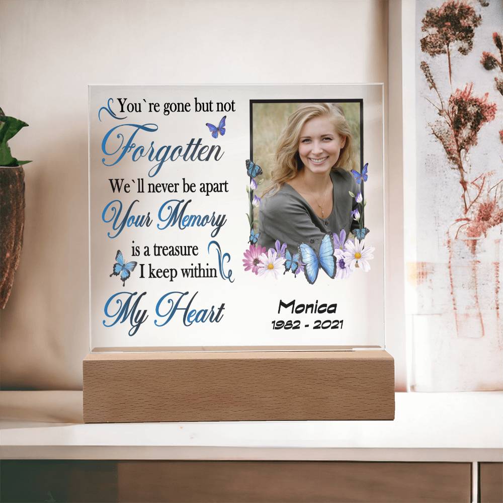 Gone but not forgotten Memorial Acrylic Plaque