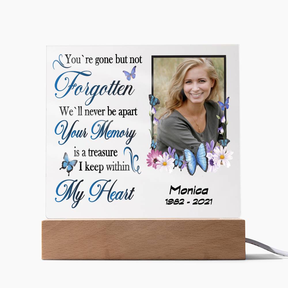 Gone but not forgotten Memorial Acrylic Plaque