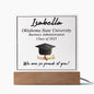 Personalized Graduation Gift, Square Acrylic Plaque