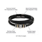 To My Fishing Dad "Love You Forever" Bracelet Engraved Sentiment