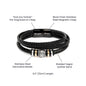 Men's "Love You Forever" Bracelet / For The Best Dad In The Whole World Message Card