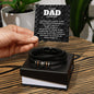 Men's "Love You Forever" Bracelet / For The Best Dad In The Whole World Message Card