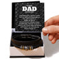 Men's "Love You Forever" Bracelet / For The Best Dad In The Whole World Message Card