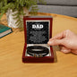 Men's "Love You Forever" Bracelet / For The Best Dad In The Whole World Message Card