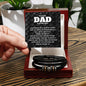 Men's "Love You Forever" Bracelet / For The Best Dad In The Whole World Message Card