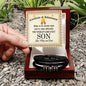 World's Greastest Son Braclet with Certificate of Appreciation Message Card