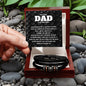Men's "Love You Forever" Bracelet / For The Best Dad In The Whole World Message Card