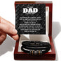 Men's "Love You Forever" Bracelet / For The Best Dad In The Whole World Message Card