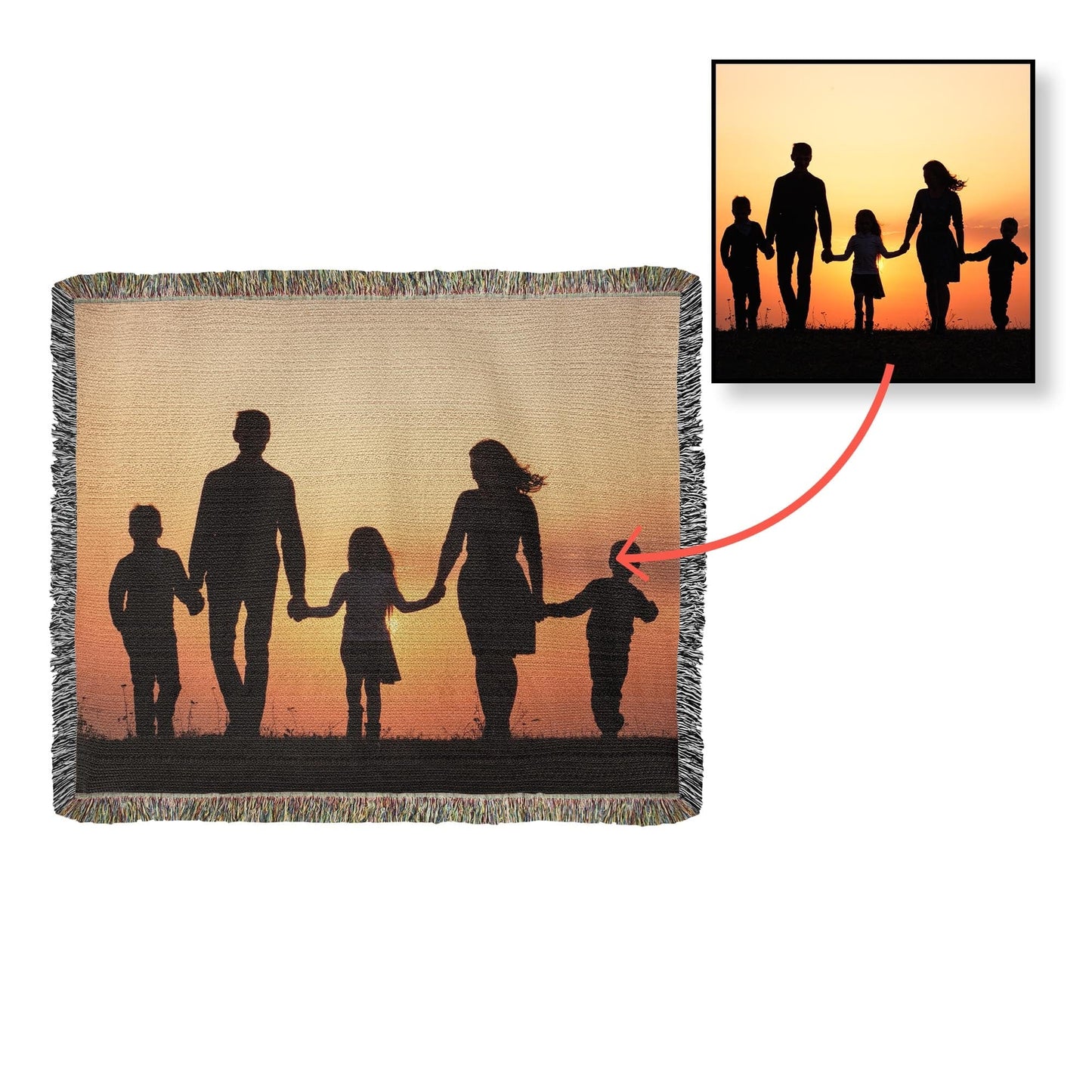 Heirloom Photo Woven BlanketLandscape