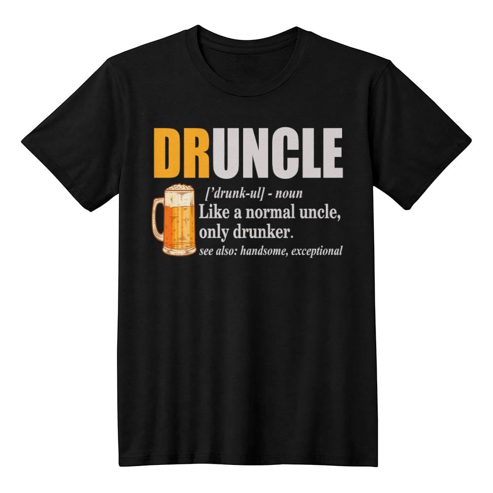 Druncle Tee Shirt Black FCG01