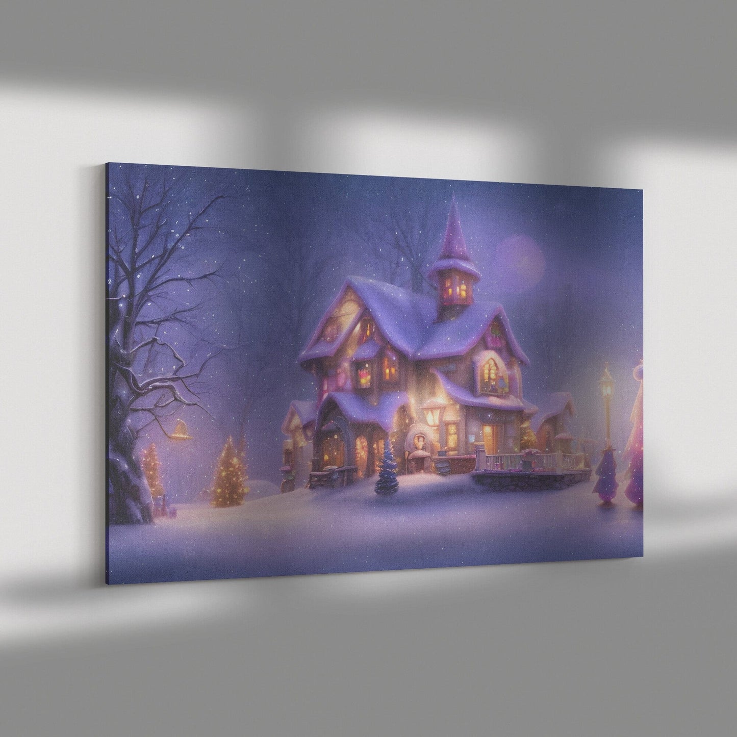 Christmas Town Canvas Art