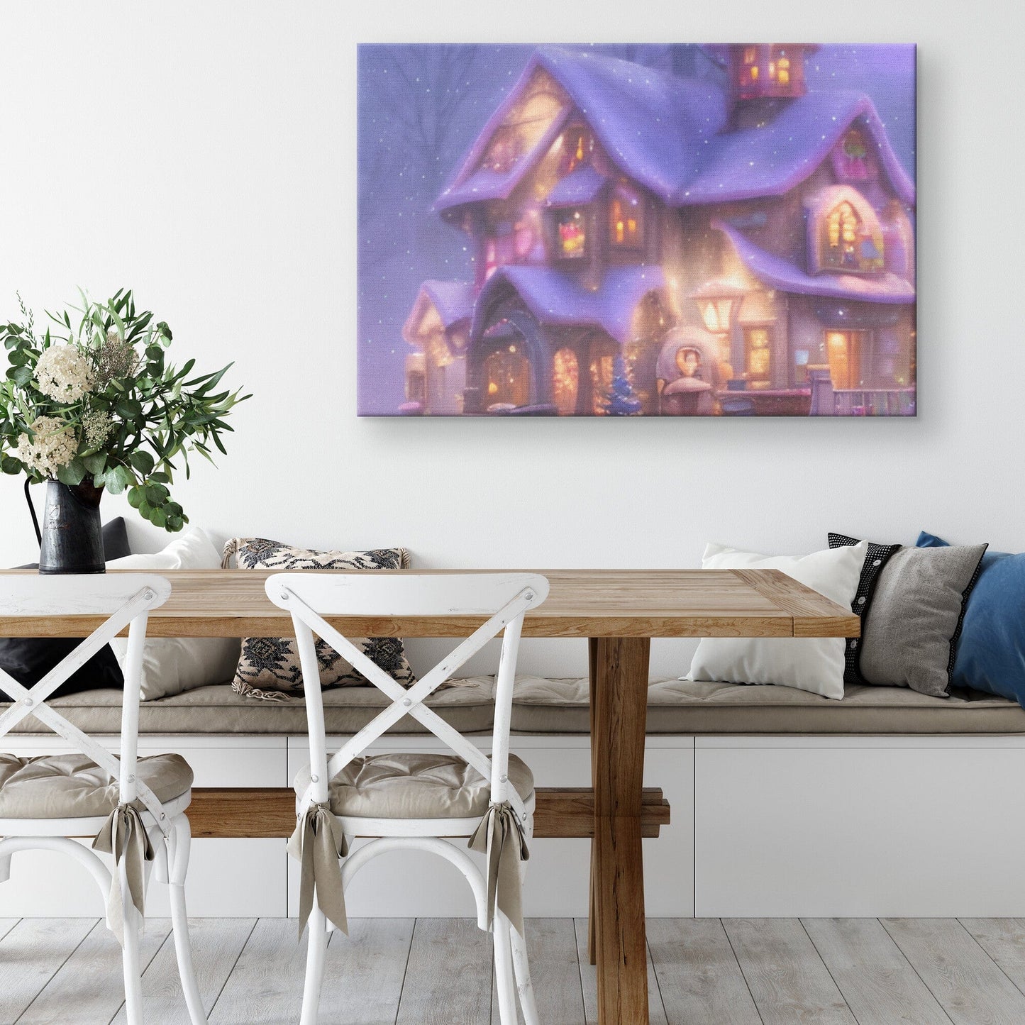 Christmas Town Canvas Art