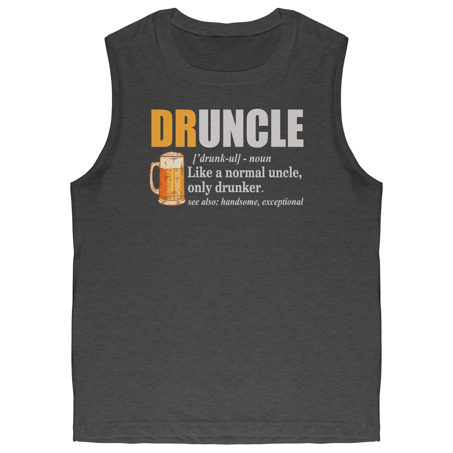 Druncle Canvas Brand Muscle Tank Top, Men's Apparel