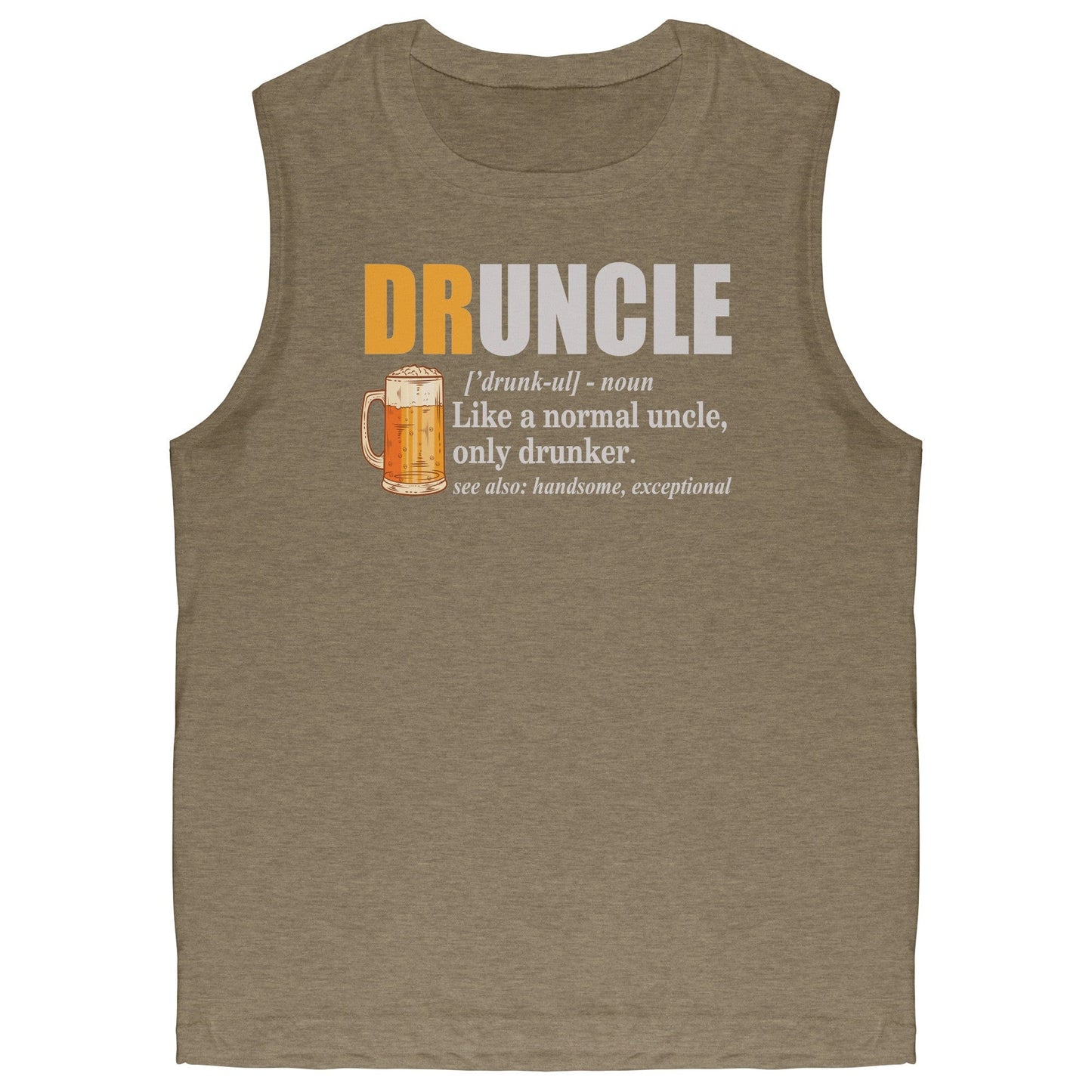 Druncle Canvas Brand Muscle Tank Top, Men's Apparel