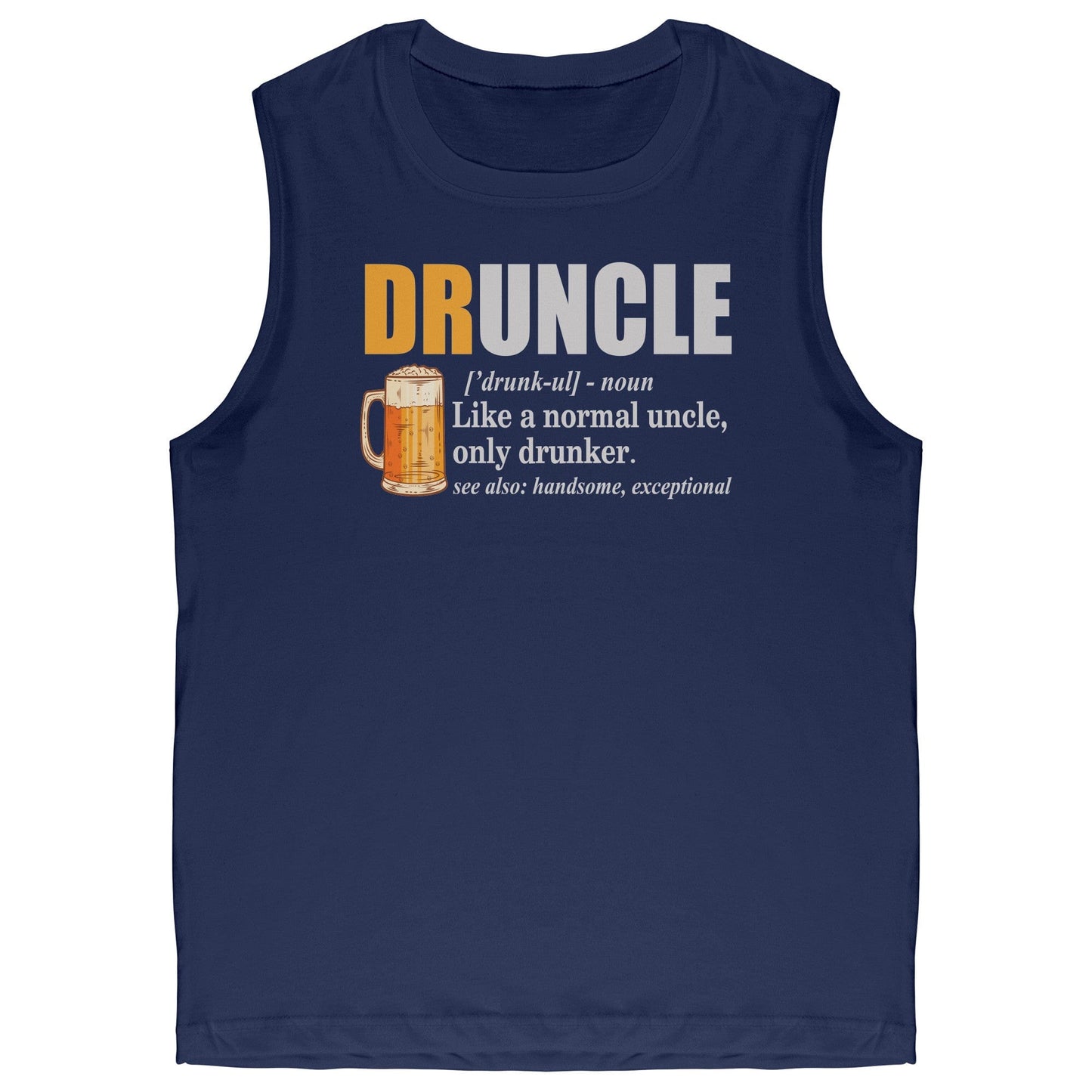 Druncle Canvas Brand Muscle Tank Top, Men's Apparel