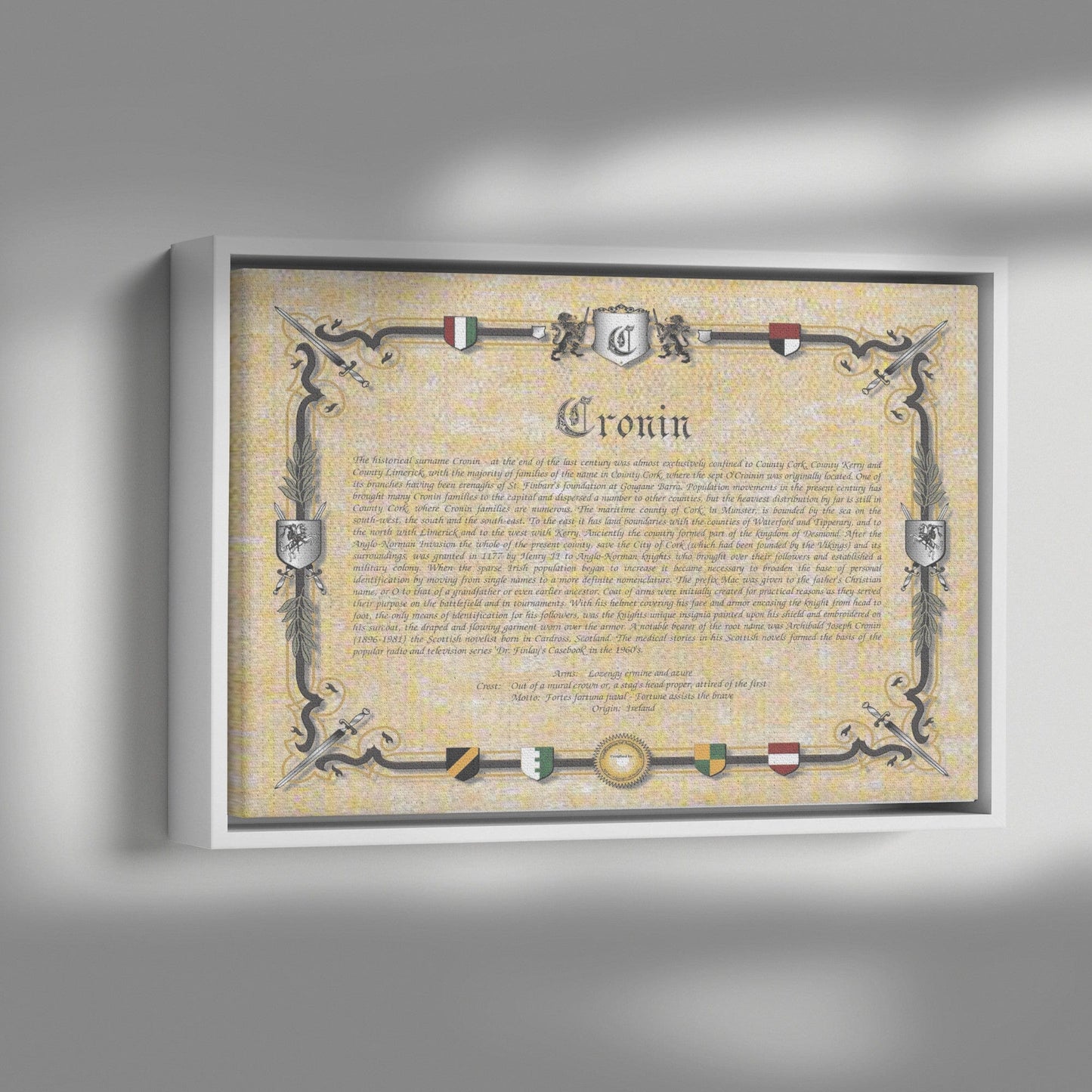 Family History on Framed Canvas