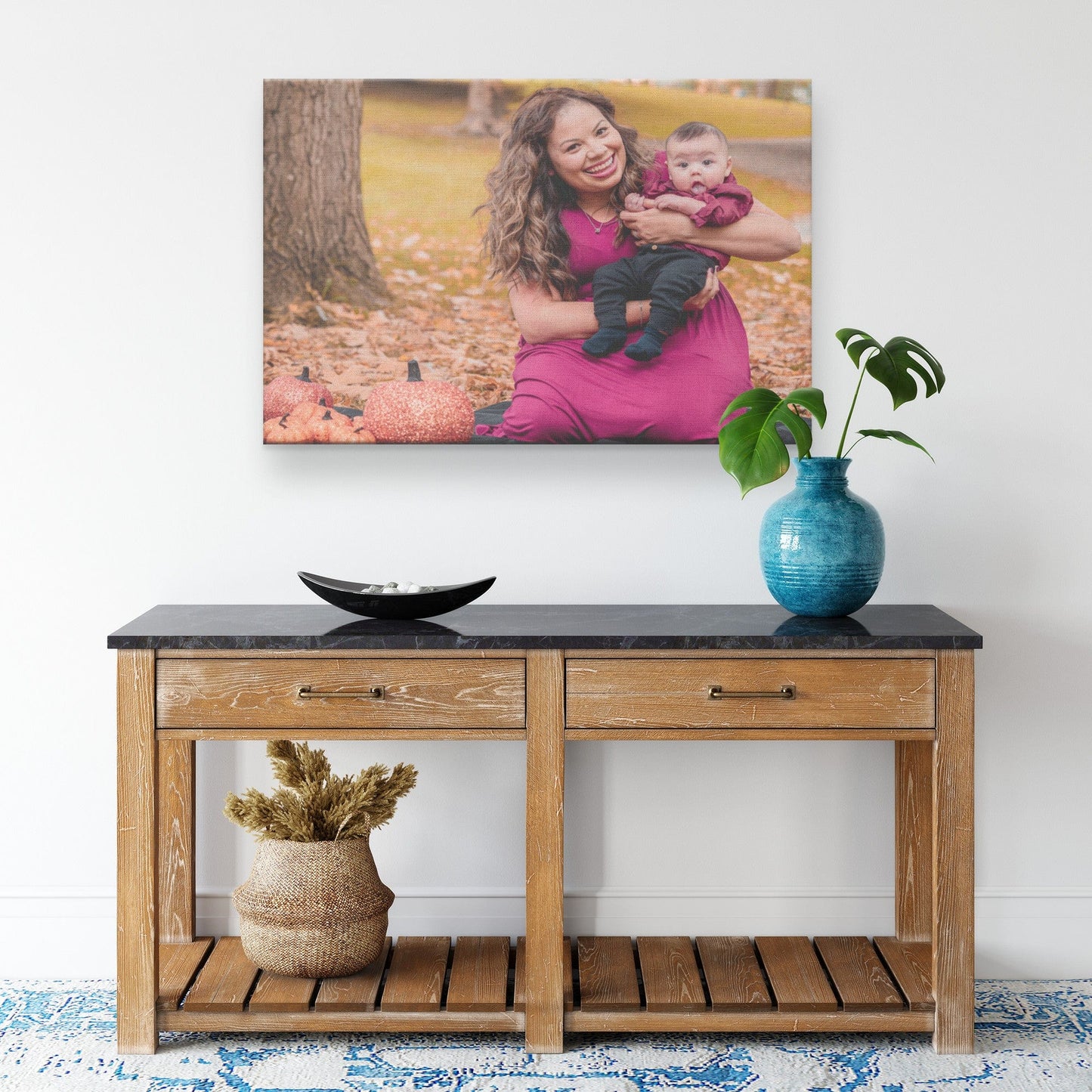 Photo to Canvas Mom and Son Canvas Wall Art