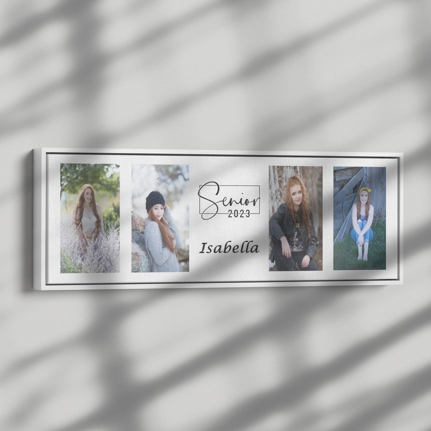 Senior Picture Photo Collage, Canvas Wall Art Framed