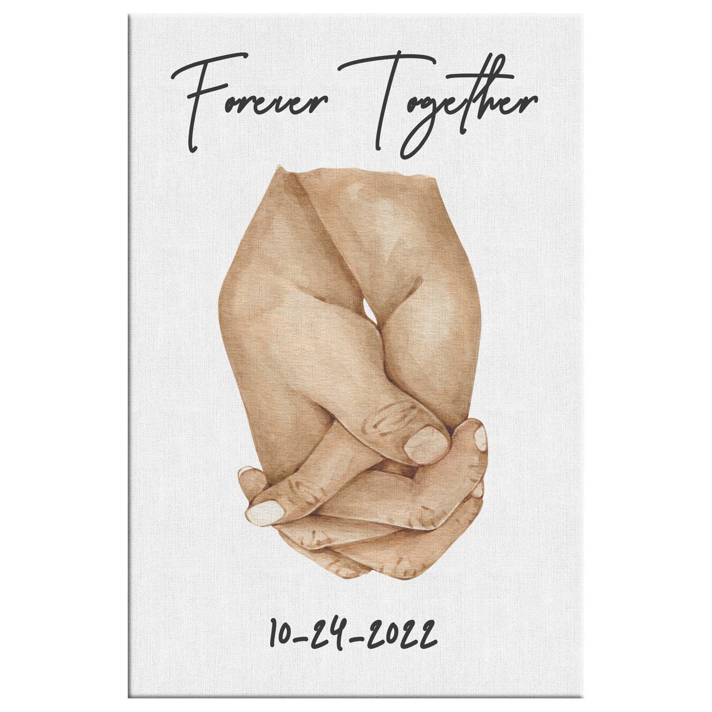 Together Forever Custom Canvas Wrap, Personalized Gifts