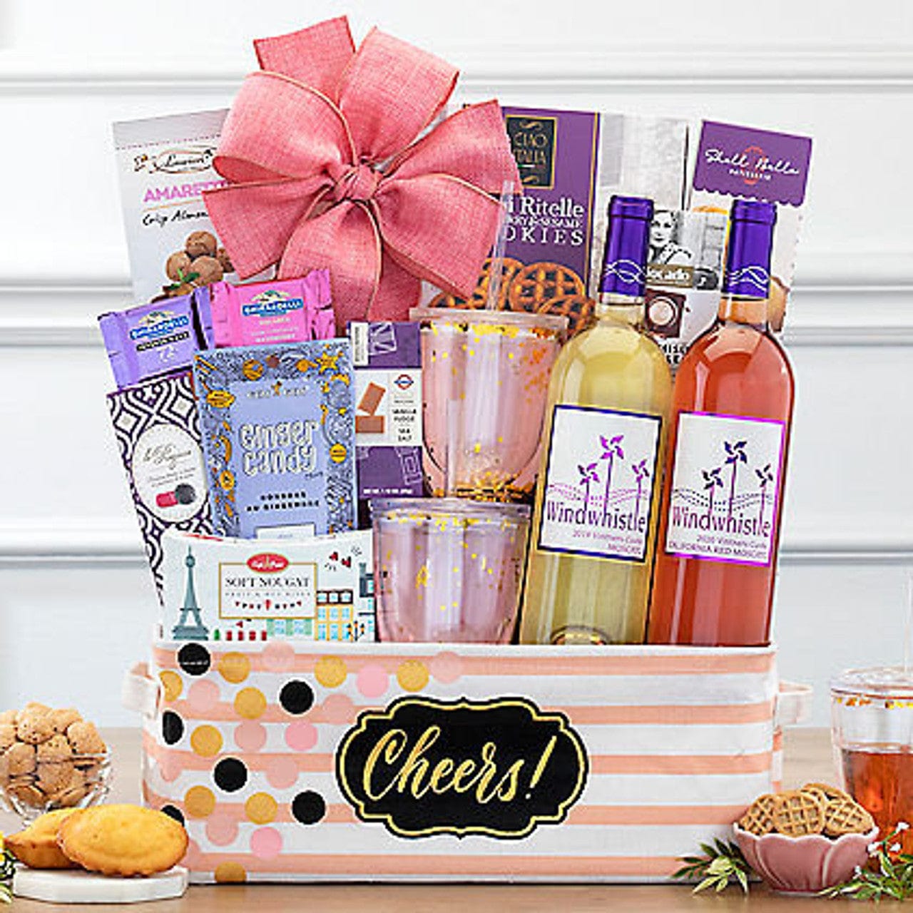 CHEERS: WINDWHISTLE DUET WINE GIFT BASKET