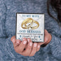 TO MY WIFE RINGS CARD Heart Pendant / Forever Love Necklace / Gift For Wife / Gift For Future Wife / Anniversary Gifts