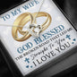 TO MY WIFE RINGS CARD Heart Pendant / Forever Love Necklace / Gift For Wife / Gift For Future Wife / Anniversary Gifts