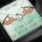 TOOK A WHILE FIANCE Heart Pendant / Forever Love Necklace / Gift For Wife / Gift For Future Wife / Anniversary Gifts