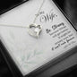 To my Wife-Be strong Heart Pendant / Forever Love Necklace / Gift For Wife / Gift For Future Wife / Anniversary Gifts