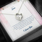 I CHOOSE YOU - CARD - LOVE Heart Pendant / Forever Love Necklace / Gift For Wife / Gift For Future Wife / Anniversary Gifts