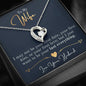 TOMYWIFE GOLD Heart Pendant / Forever Love Necklace / Gift For Wife / Gift For Future Wife / Anniversary Gifts