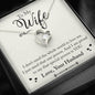 To My WIfe Heart Pendant / Forever Love Necklace / Gift For Wife / Gift For Future Wife / Anniversary Gifts