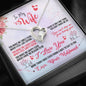 To Wife you make me smile Heart Pendant / Forever Love Necklace / Gift For Wife / Gift For Future Wife / Anniversary Gifts