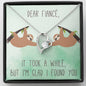 TOOK A WHILE FIANCE Heart Pendant / Forever Love Necklace / Gift For Wife / Gift For Future Wife / Anniversary Gifts