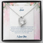 I CHOOSE YOU - CARD - LOVE Heart Pendant / Forever Love Necklace / Gift For Wife / Gift For Future Wife / Anniversary Gifts