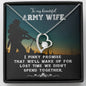 Army wife new Heart Pendant / Forever Love Necklace / Gift For Wife / Gift For Future Wife / Anniversary Gifts